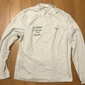 Asics Bill Rogers Signed Long Sleeve Thermal